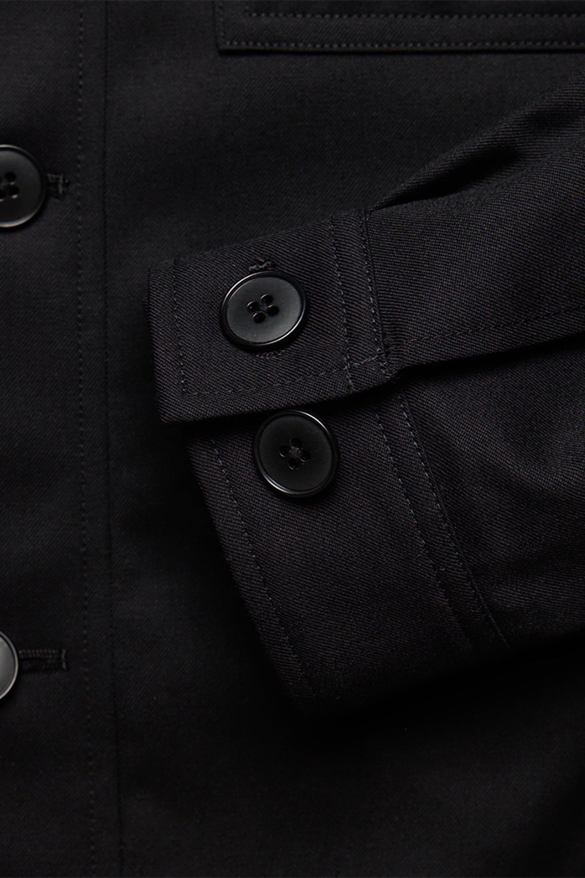 Saunder black twill jacket