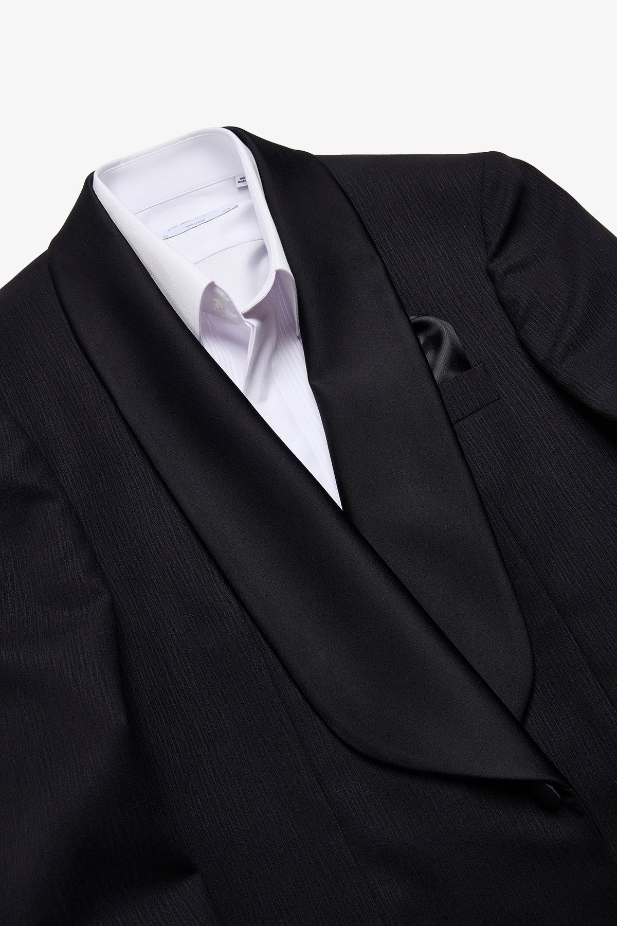 Shawn blazer - Wool in black with surface interest