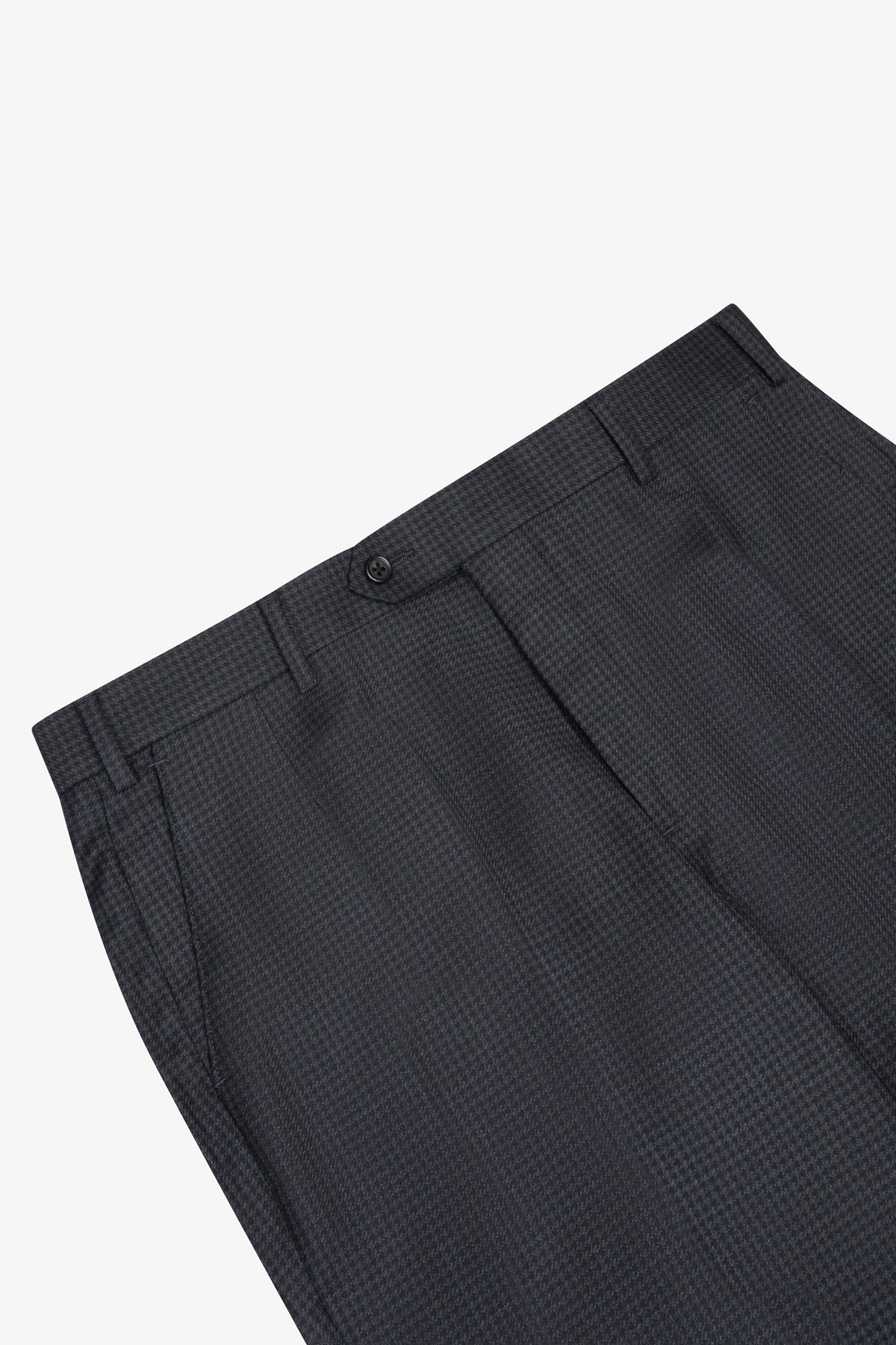 Slack Trouser - Wool In Tonal Houndstooth