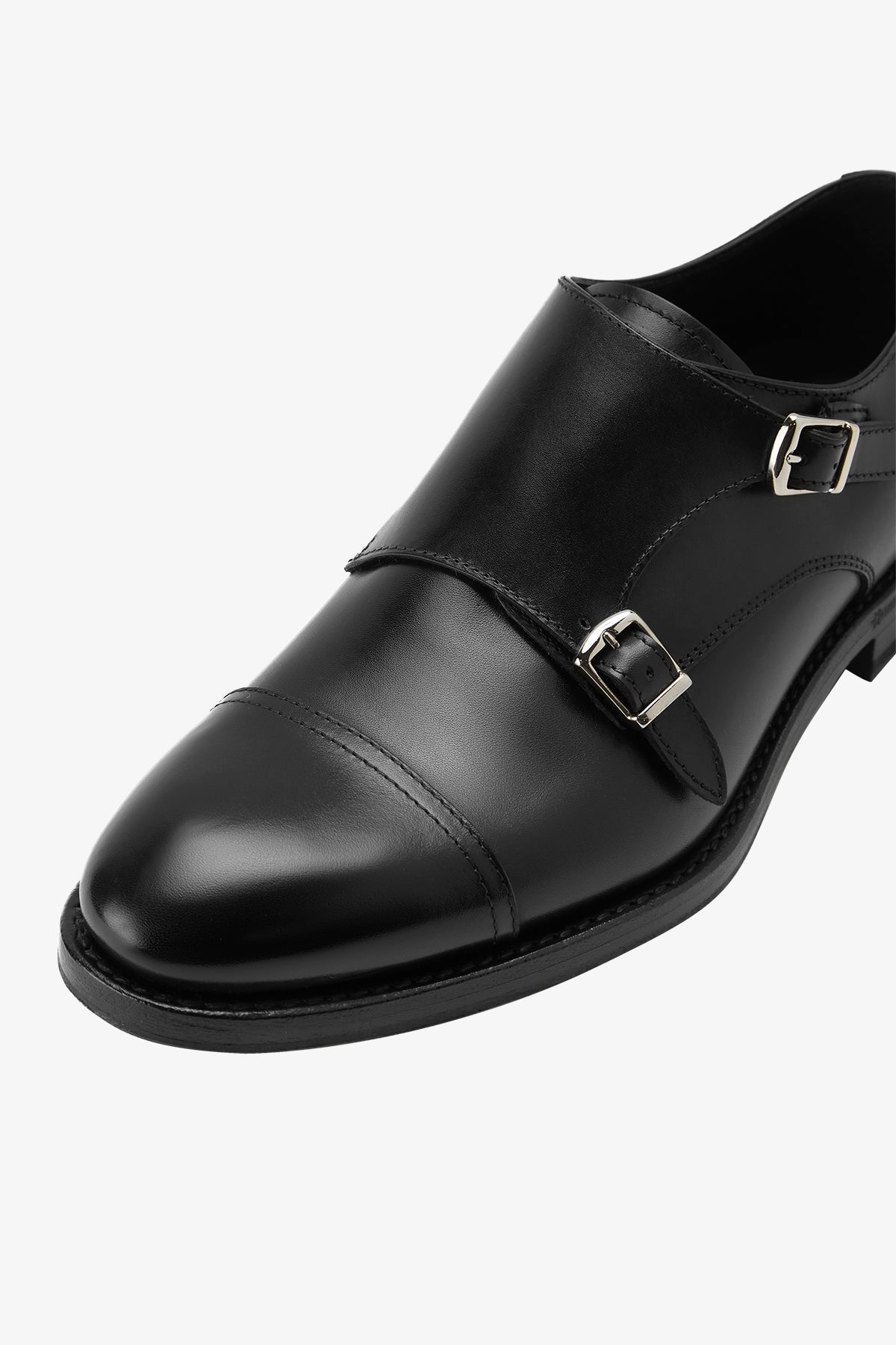 Double Monk - Black Shoe