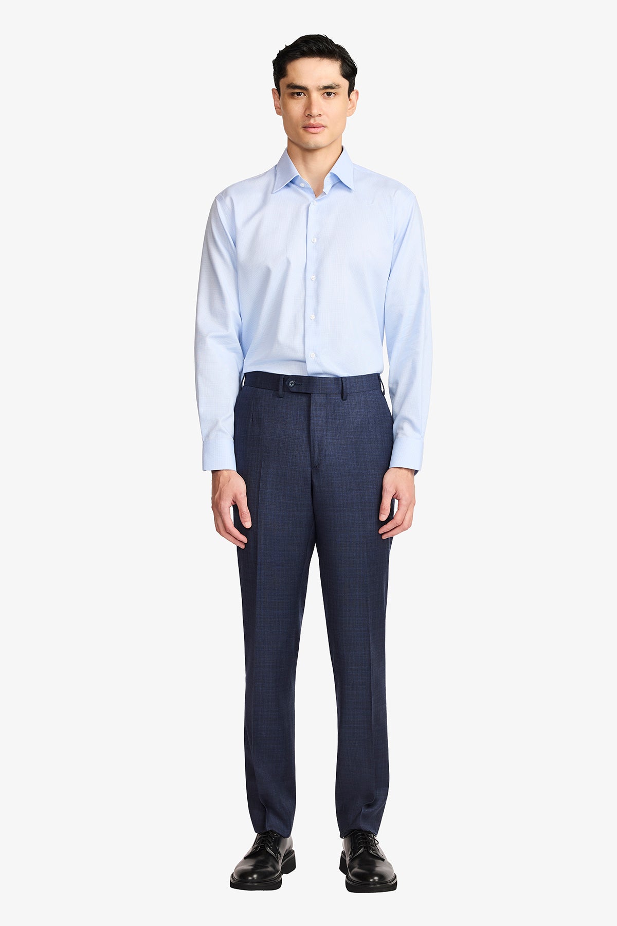 Gus Formal Shirt - Blue Microdesign