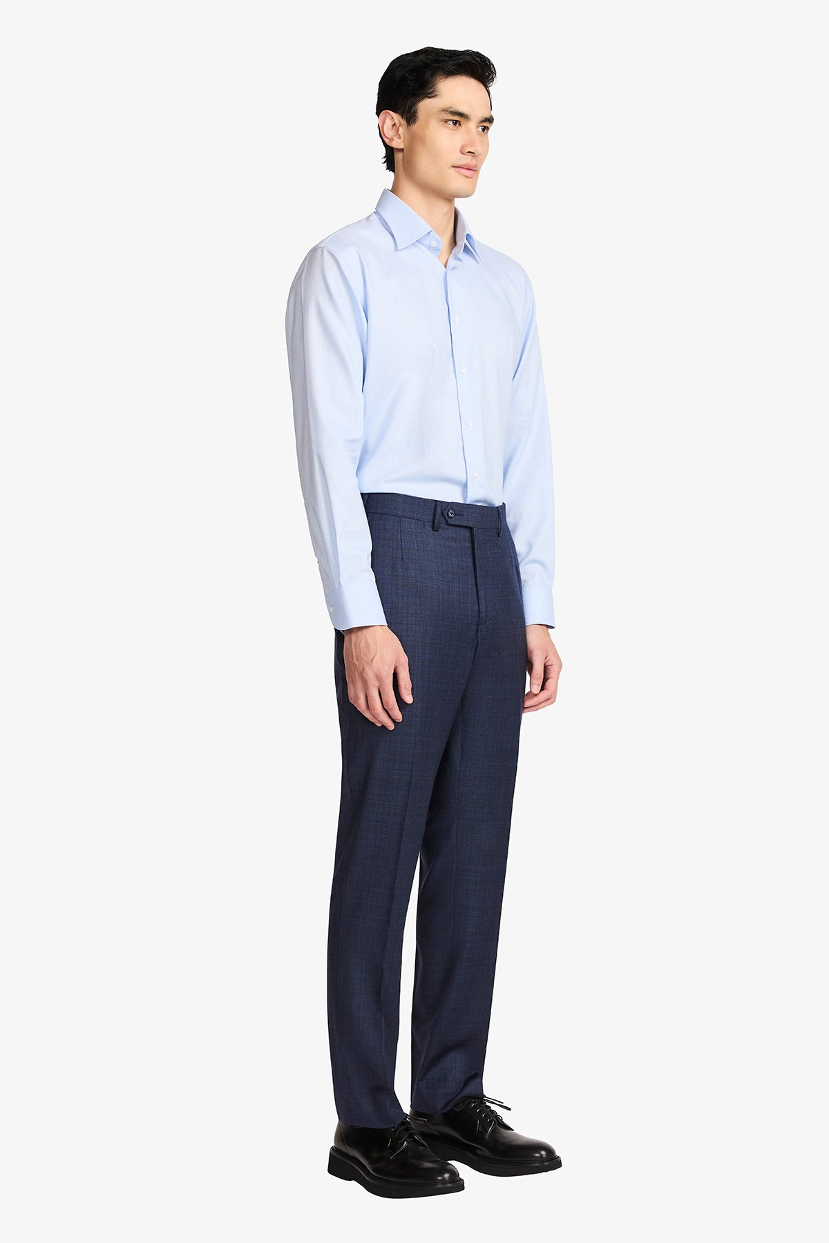Gus Formal Shirt - Blue Microdesign