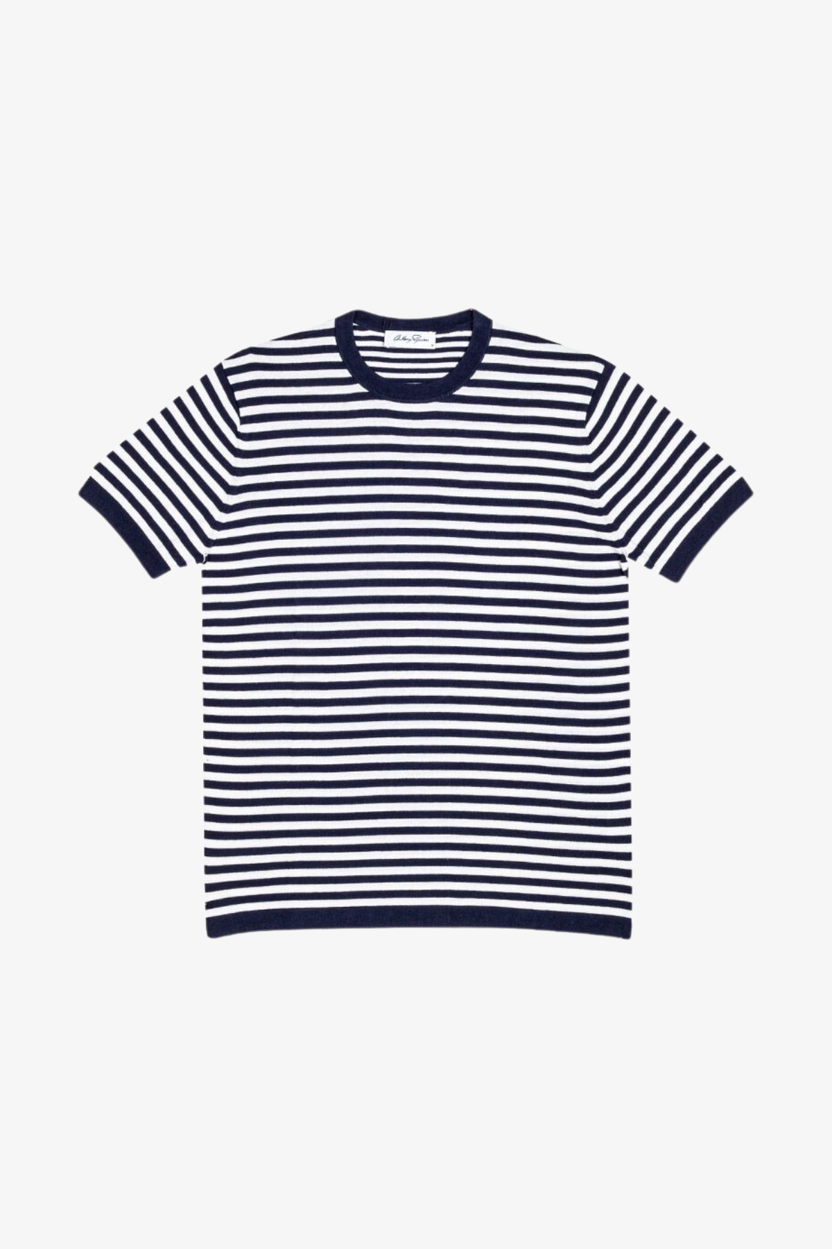 Daily - Navy & White Knitted T-shirt